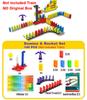 Electric Automatic Laying Domino Brick Train Building Blocks Rocket Toys For Children Colorful Domino Game Educational Toys Gift