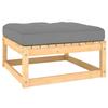 VidaXL Garden Footrest with Cushion Solid Pine 805725