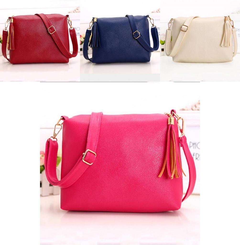 Body Women Cross Bag Colorful Fashion Shoulder Diagonal Bagtassel Handbag