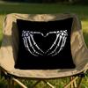 Cool Skull Heart Cushion Cover Soft Reversible Durable Pillow Cover MultiScene Use for Home Car Daily Comfort