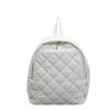 Fashion Cotton Clothes Bag Autumn and Winter New Large-capacity Casual Simple Schoolbag Rhombus Embroidery Thread Backpack