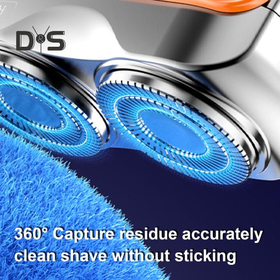 Мини-электробритва с ЖК-дисплеем, USB-перезаряжаемая водонепроницаемая дорожная бритва, портативный триммер для бороды для мужчин, инструмент для удаления волос, подарок отцу, мужу, парню