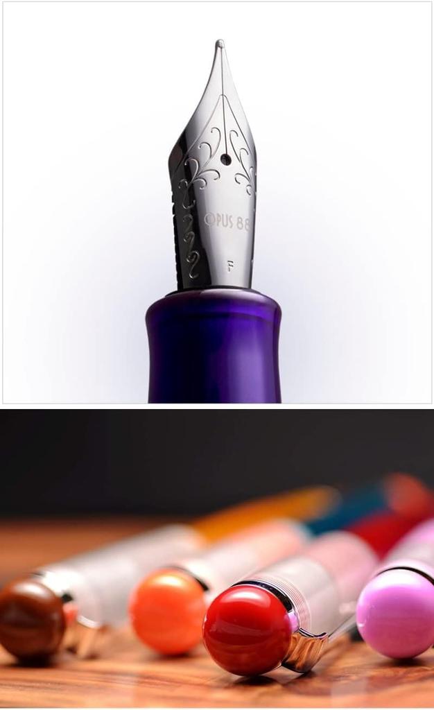 Перьевая ручка OPUS 88 OMAR Apple Red Eyedrop Stub 1,5 мм OP96087702-15