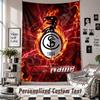 Wall Hanging Tapestry With Custom Name & Text, SC Freiburg FC Decorative Tapestry For Bedroom