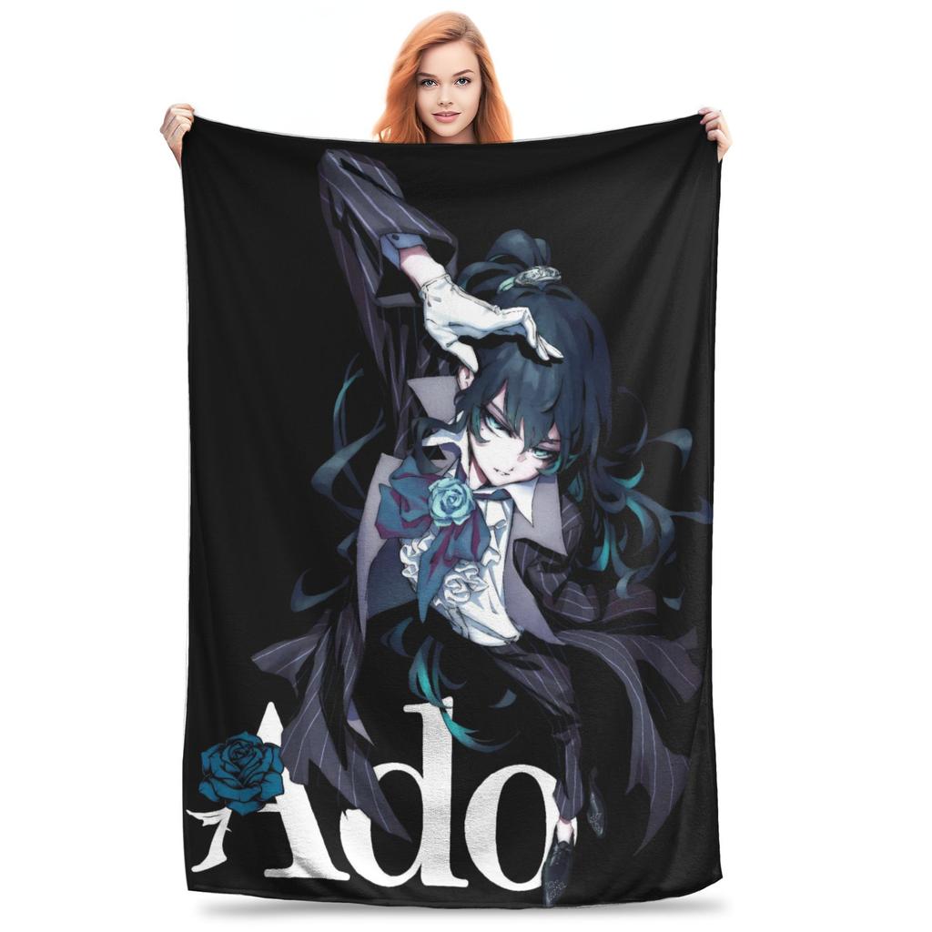 Ado WORLD TOUR 2025 Hibana Blankets Warm Soft Novelty Plush Throw Blanket For Child Outdoor Flannel Bedspread Bed Cover