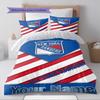Name Custom New York Rangers Pattern Bedding Set Quilt Cover Pillowcase Home Decor Gift (1 * duvet cover + 2 * pillowcase, without core)