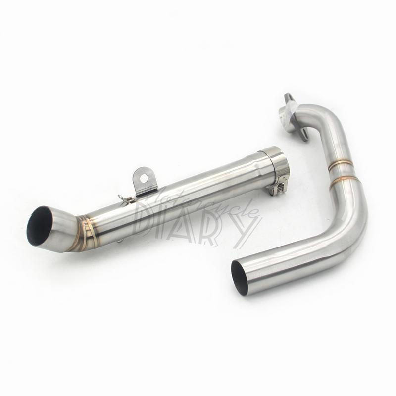 For Yamaha MT125 MT 125 2014-2019 YZF R125 2014-2018 V2 Motorcycle Exhaust Elbow System Front Head Link Pipe Escape Moto PitBike
