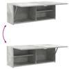 Bathroom Wall Cabinet Concrete Grey 80 x 25 x 30 cm Particleboard