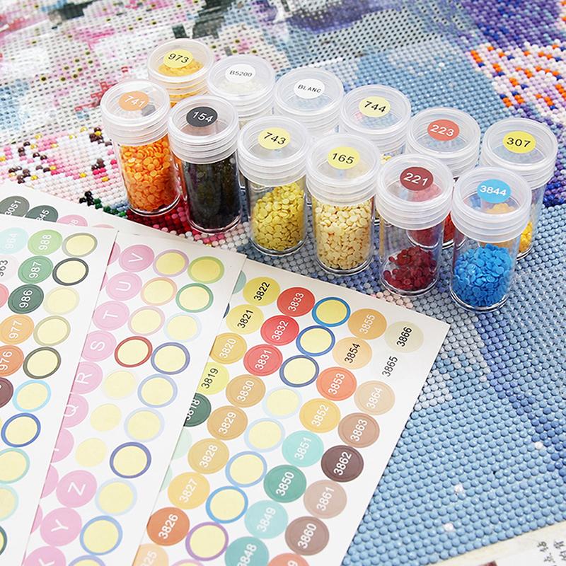 Diamond Painting Color Number Stickers 447 Dmc Label Sticker Storage Box Diamond