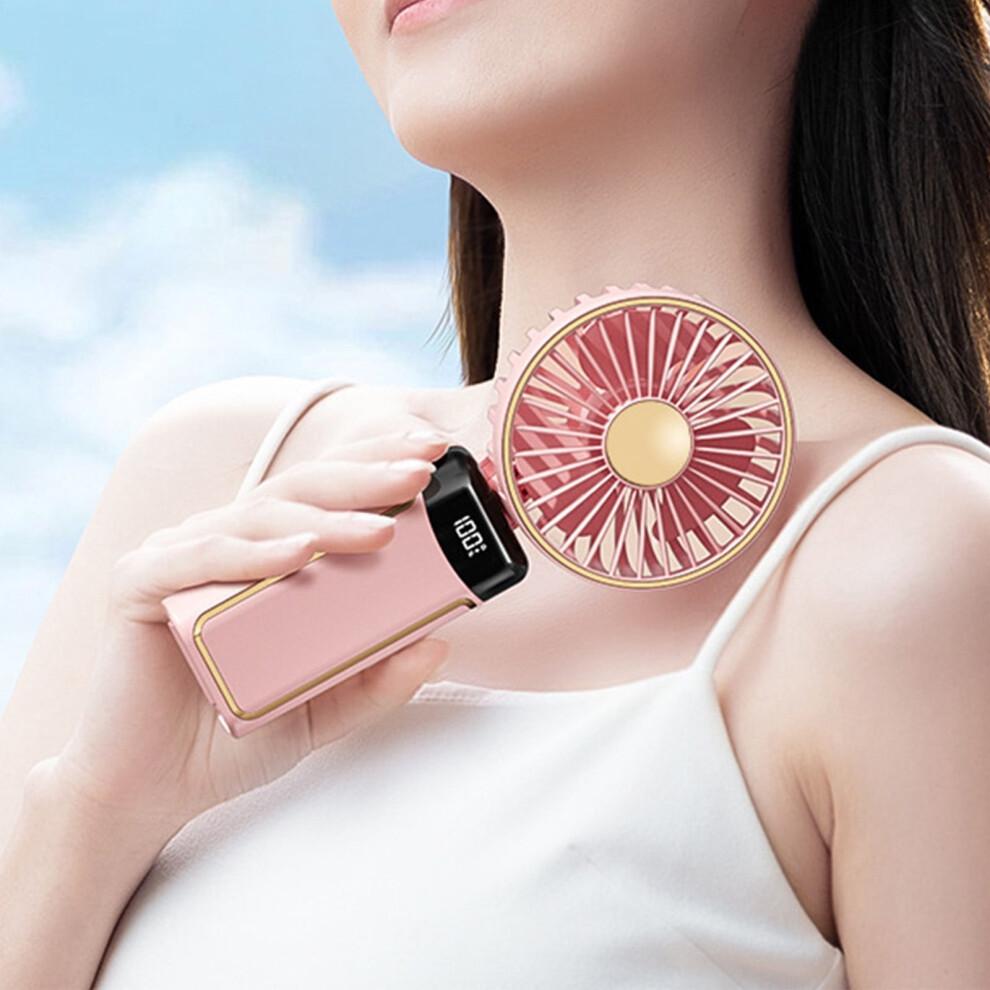 YOBOLK Fan The New Handheld Fan Mini Usb Hanging Fan Portable Folding Silent Office Desk Fan Clearance Portable Fan