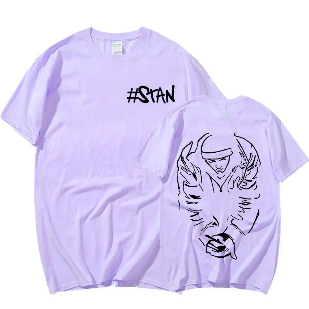 Rapper Eminem Stan T-shirt Vintage 90s Hip Hop Punk Tshirt Unisex Harajuku Clothing Oversized Male Tops T Shirt Streetwear Unisex