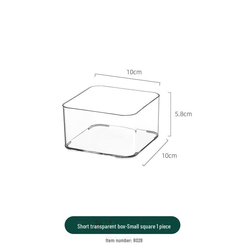 Refrigerator Storage Drawer Box, Food-Grade Transparent PET Basket
