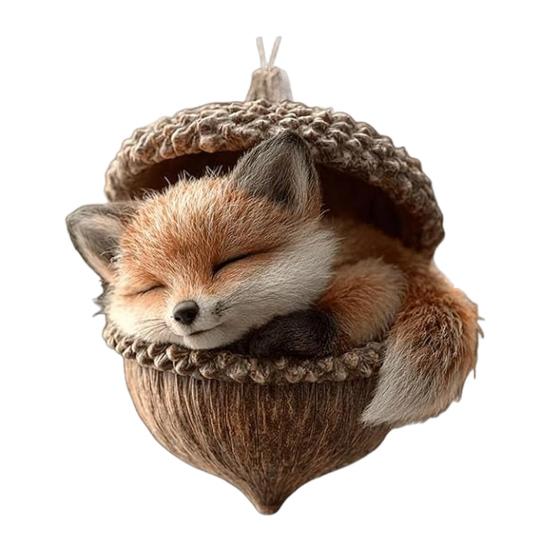 Лесные животные Желуди Украшения Акриловые Милые Рождественские елки Подвесные украшения Рустик