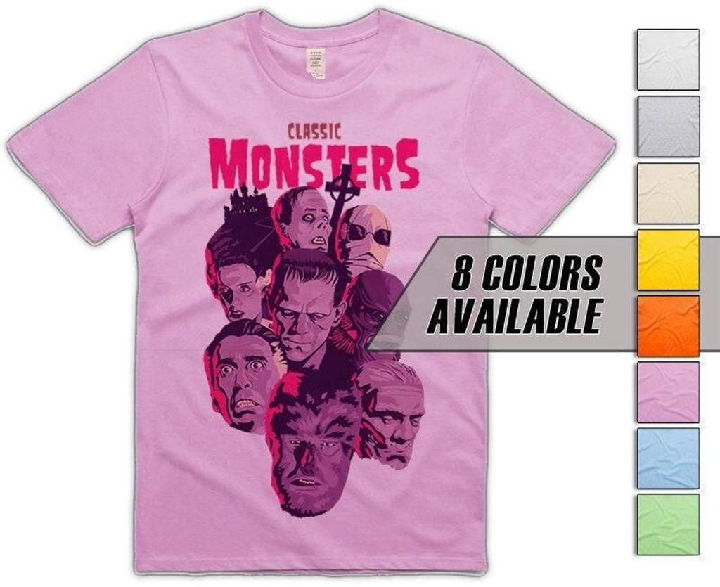 Classic Monsters V2 Men's T-Shirt all sizes S-5XL 8 Colors available