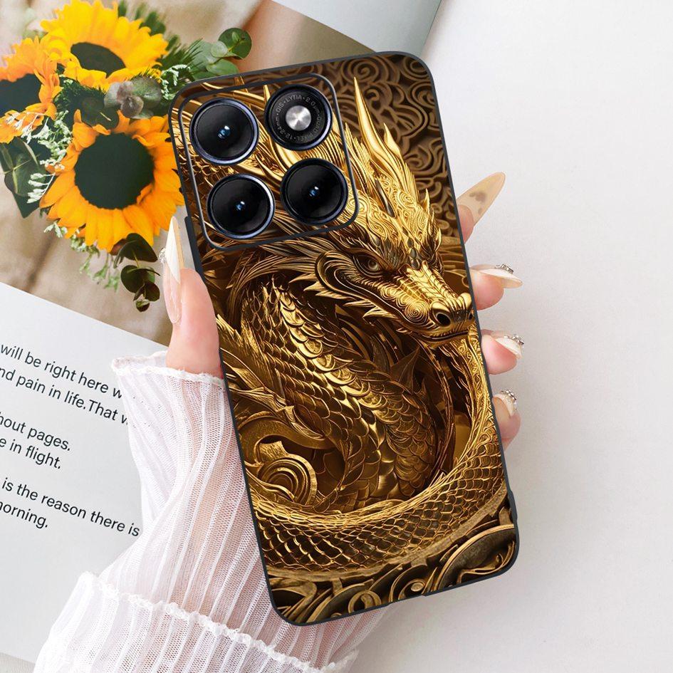 For Funda Motorola Edge 70 Fusion 2026 Phone Case New Fashion Flower Bow Soft Black Silicone Cover For Moto Edge 70Fusion+ Cases