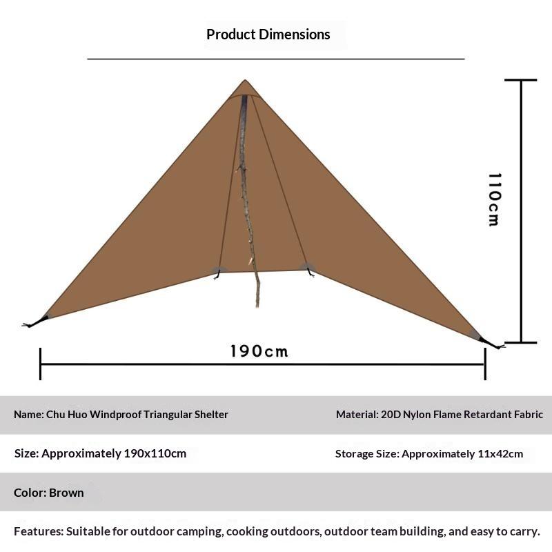 Ultralight Camping Stove Windbreak 20D Nylon Fire Retardant Wind Shield for Outdoor Hunting Cooking Excursions