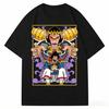 Футболка Dragon Ball Z Король Веджета Великий Обезьяна Винтажная Повседневная с Графическим Принтом из Аниме Чистый Хлопок С Круглым Вырезом Топы Для Мужчин Женщин
