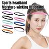 Elastic Sports Headband Silicone Non-Slip Breathable Sweatband Moisture-wicking Running Headband for Yoga Fitness Men Women