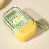1PC Light Luxury High-end Mini Soap Box Sealed Drain with Lid New Portable Soap Box Travel Soap Box Transparent