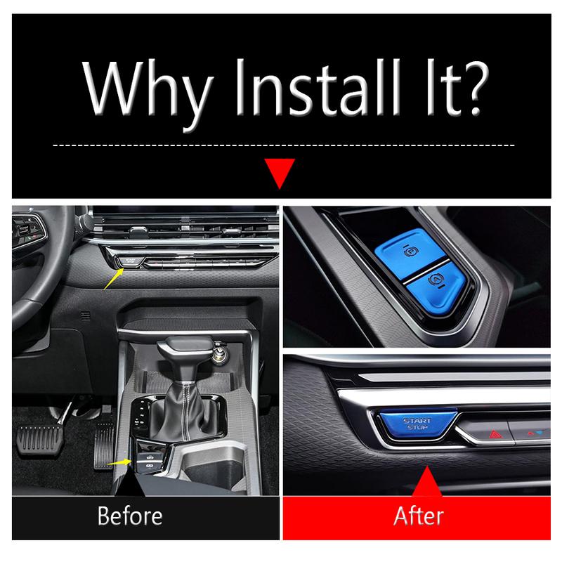 Center Control Gear Shift Engine Start Stop Auto P Button Sticker Key Hole Cover Trim Accessories For GEELY EMGRAND - 2025