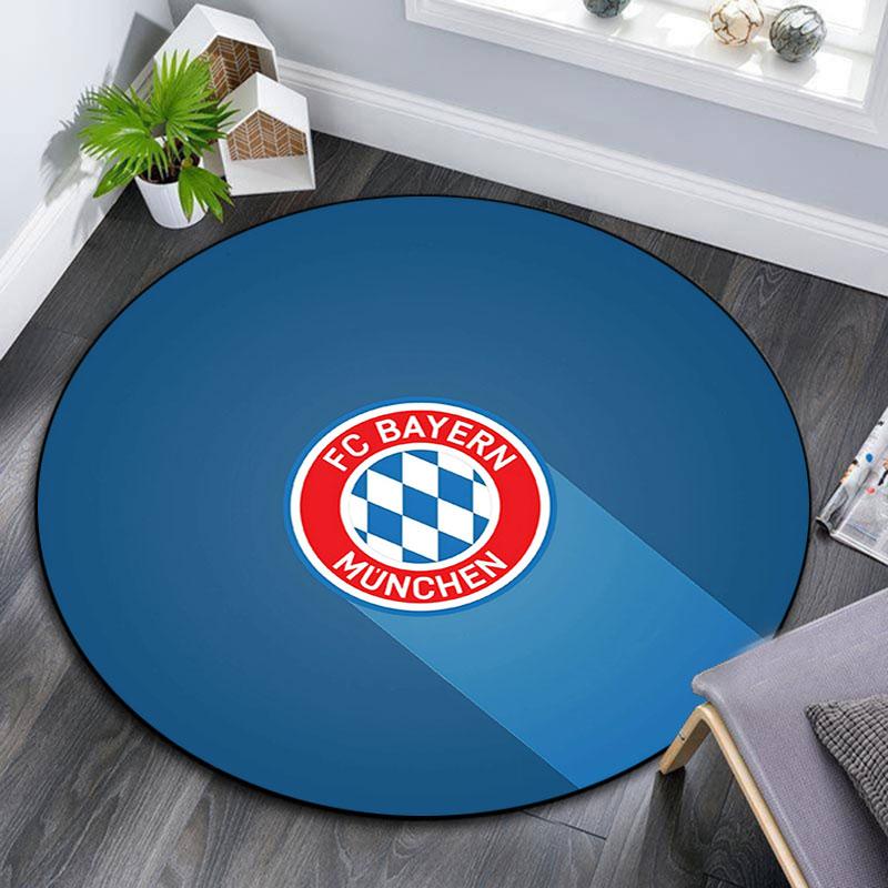 FC Bayern München,Round Area Rug,Carpet Rug for Living Room Bedroom Sofa Playroom Decor,Non-slip Floor Mat