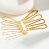 18k Gold Plated Braclet for Women, Spring Ring Clasp Bracelet, Stainless Steel Cuban/Paperclip/Snake/Rope Twist Chain Wirstband