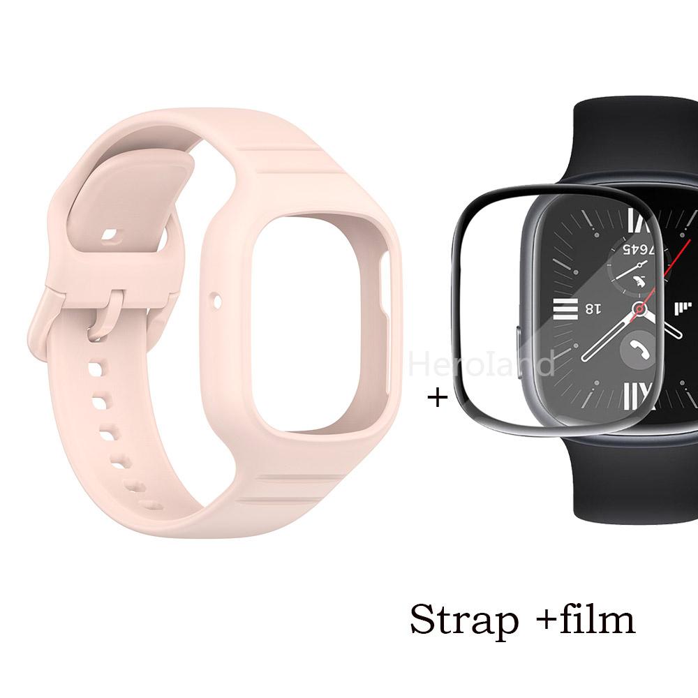 Спортивный силиконовый ремешок для часов Huawei Honor Watch 4, ремешок для смарт-часов, браслет для Honor Watch4, аксессуары, ремешок 2 в 1