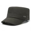 Men's Autumn Flat Top Military-Style Sun Hat - Adjustable for Outdoor, Casual Travel