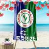 Пляжное полотенце Caykur Rizespor с принтом, большое, мягкое, быстросохнущее, для пляжа, кемпинга, плавания