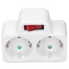 Европейский стандарт преобразователь мощности адаптер розетка с подсветкой с выключателем 2P водонепроницаемый 16A 250V
