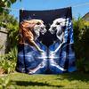 1pc Lion Artwork Print Outdoor Blanket, Lightweight Polyester,