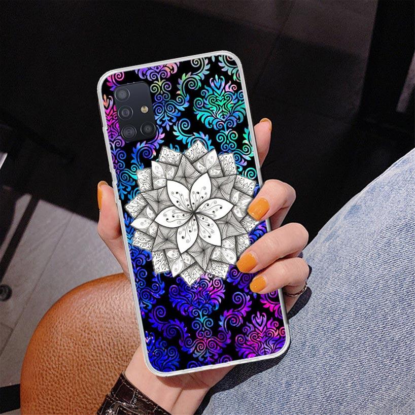 Цветной чехол для телефона с мандалой и цветами для Samsung Galaxy A52 A32 A22 A12 A51 A31 A50S A30S A20S A10S Note 20 Ultra 10 Plus S1