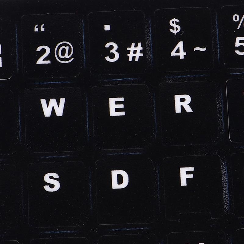 18X6.5 см наклейки на клавиатуру с раскладкой на иврите, португальском, испанском, шведском языках