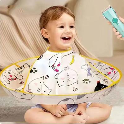 Водонепроницаемая детская накидка для стрижки волос, складной парикмахерский фартук-плащ, накидка для стрижки волос, детская