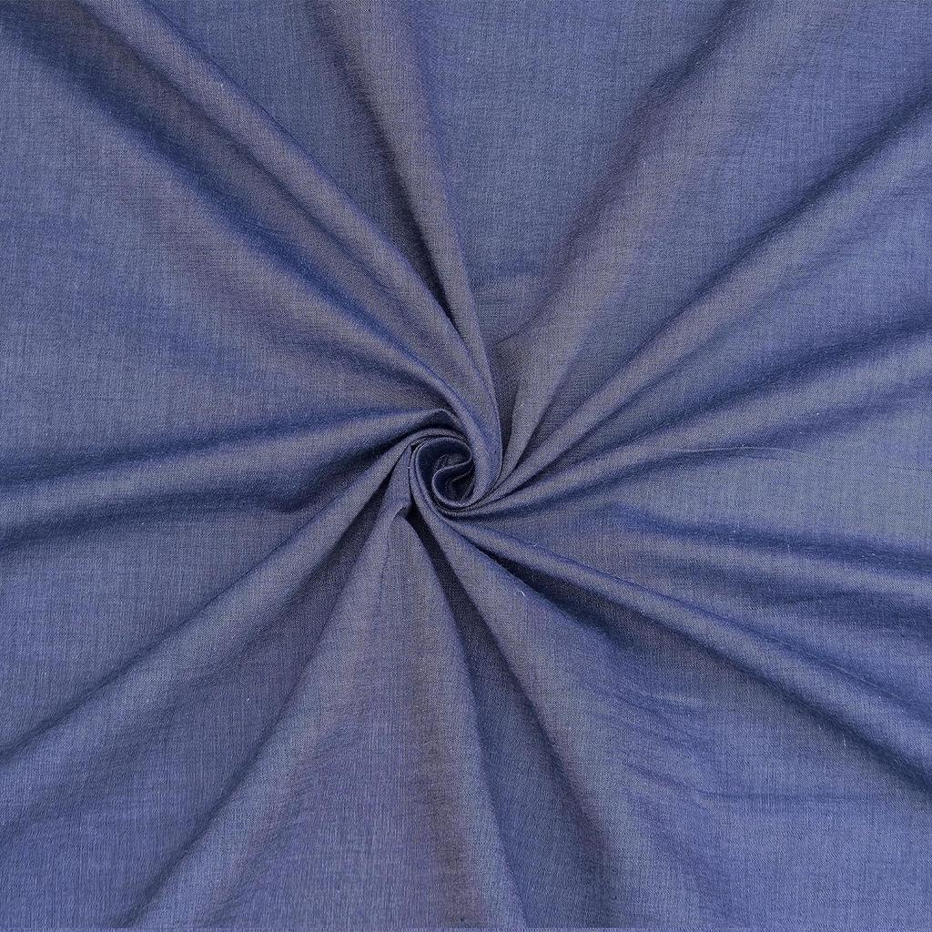 Unstitched 100% Cotton Chambray Shirt Fabric , Sold By Meter
