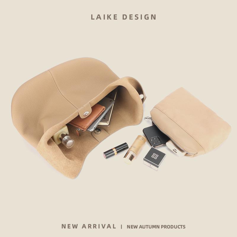 Женская сумка-тоут из натуральной кожи, модная, простая, ленивая, большая вместимость, высококачественный дизайн на одно плечо под мышкой