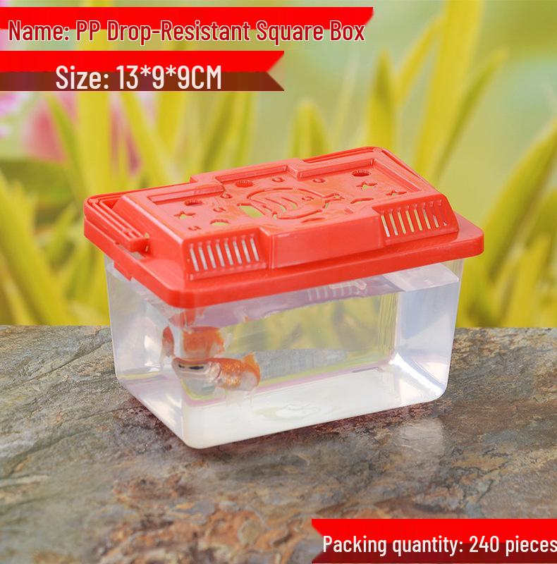 Прозрачный ручной бокс для разведения питомцев - Большой, Средний и Маленький размеры для Черепах, Золотых рыбок или Хомяков.