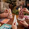 Educational Dreamy Beaded Christmas Tree DIY Kit Sparkling Mini Bead Weaving Set  Beginner-Friendly