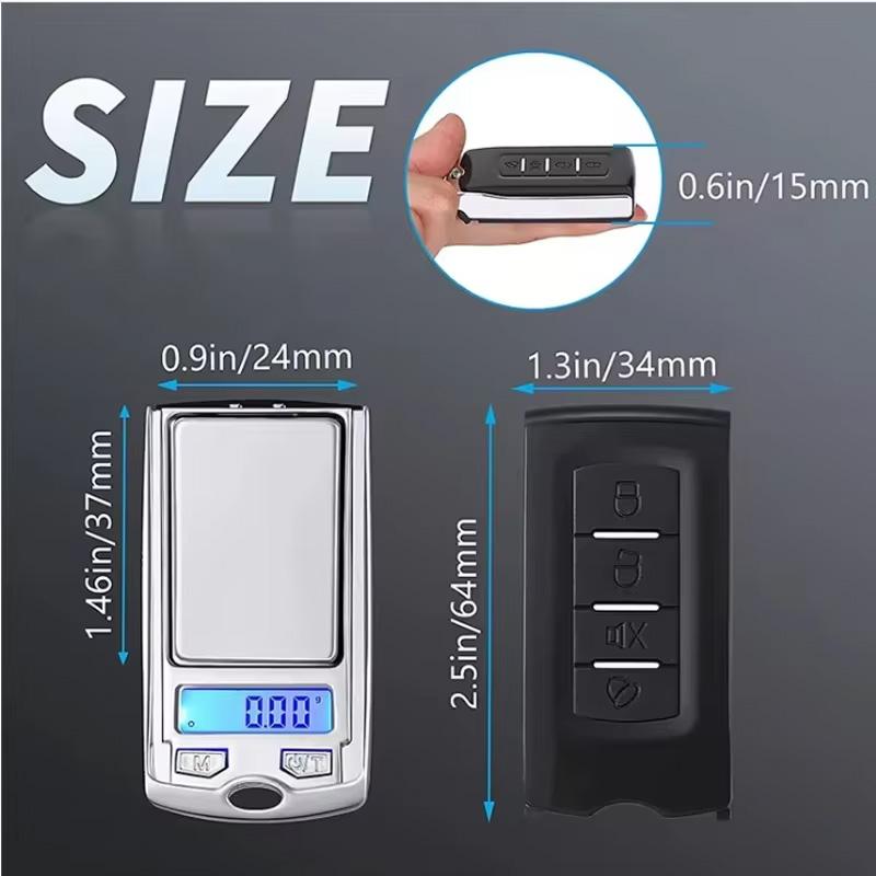 Mini Electronic Digital Pocket Scale 200/100g 0.01g Key Style Portable Precision Weighing LCD Backlit Display For Jewelry