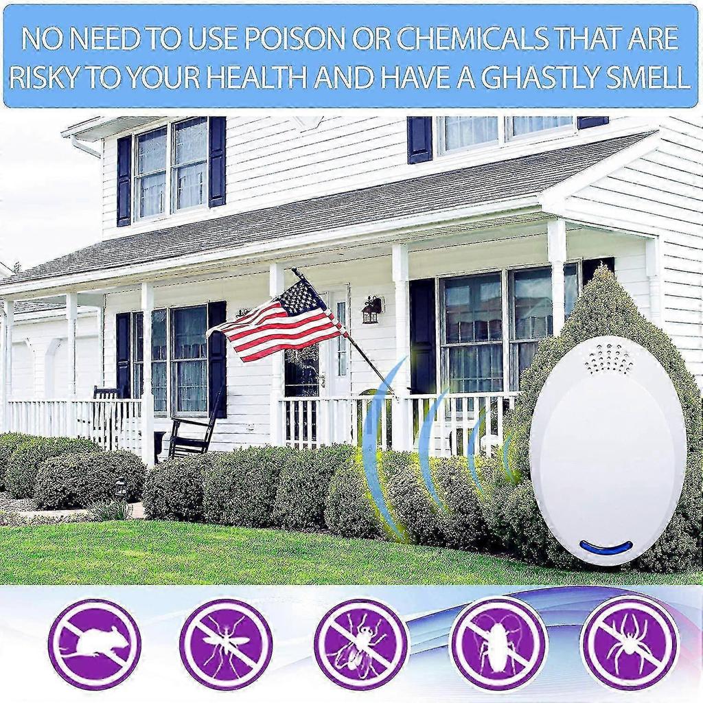 2pack Ultrasonic Pest Repellent Plug-in for Rodents & Insects