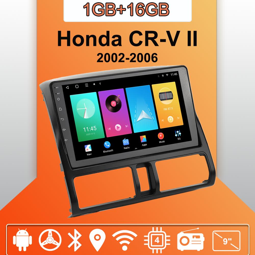 Android Carplay Car Radio For Honda CR-V II 2002-2006 Multimedia Player Head Unit Stereo GPS Navigation BT WIFI 2+32GB