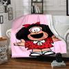 1Pc Floral Mafalda Adventure Blanket For Couch Bed Plush Cozy Fuzzy Blanket Super Soft Warm Blankets For Fall And Winter 091827