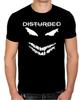Unisex Shirt Cotton Oversize Large Size Grande De Metal Negro Disturbed White Face