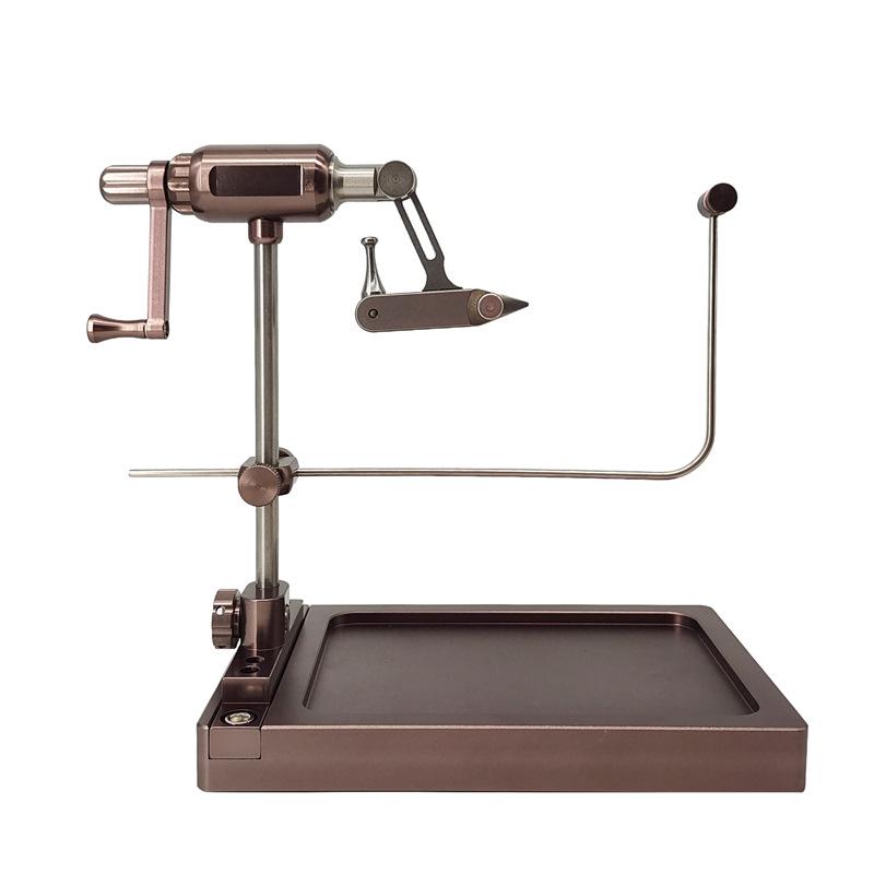 Тиски для вязания мушек Egret Fly BLF-A с вращением на 360°, с узловязом, мотовилом для лески, инструментом для даббинга и плоскогубцами для вязания крючков