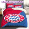 FC Bayern Munich Pattern Bedding Quilt Set Quilt Cover Pillowcase Home Decoration Birthday Gift (1 * duvet cover + 2 * pillowcase, without core)