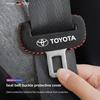 Car Seat Belt Buckle Plug Cover Suede Protective Sticker For RAV4 Corolla Yaris Prius CHR Camry Prado Mirai Hilux Alphard