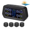 TPMS Tire Pressure Monitoring System Solar Powered with External Sensors and Alarm Function Real
