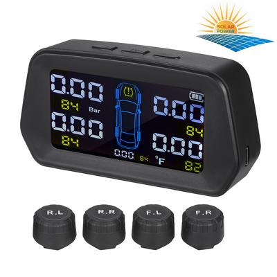 Система контроля давления в шинах TPMS на солнечных батареях с внешними датчиками и функцией сигнализации Real