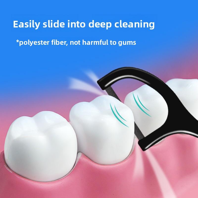 Boxed Flat Wire Disposable Dental Floss Sticks