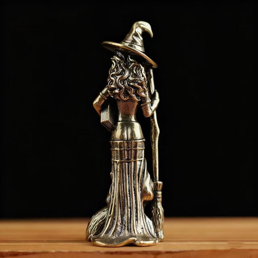 Halloween Wizard Figurine Home Decoration Magic Witch Figurine Table Decor Desk Ornaments Office